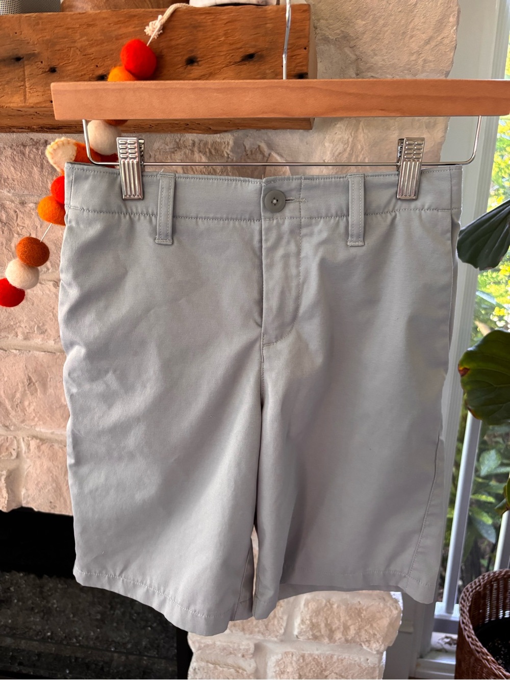 Under Armour Boys Light Gray Performance Chino Shorts